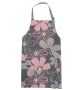 1 Piece Violet Floral Print Waterproof Apron - Oil-proof Cooking Apron