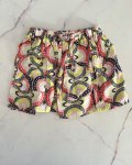 Cotton On Red Yellow And Blue Patterned Shorts 4Y