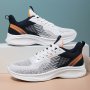 Men's Cushioned Running Shoes Non-slip Comfortable Breathable Lightweight Knit Sports Sneakers