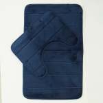 Two Piece Milan Memory Foam Mat - Navy