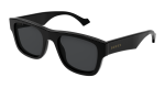 Gucci Mens Black Frame Sunglasses - Black One Size
