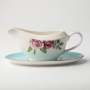 - Wavy Rose Gravy Boat With Saucer