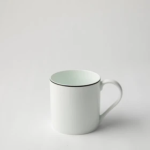 Jenna Clifford - Premium Porcelain Mug With Black Band Set Of 4