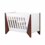 Retro Baby Cot White & Oak