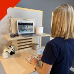 Reject Wallstand - Adjustable Wall-mounted Standing Desk - Natural Birch