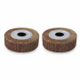 80 Grit Flap Wheel 205MM X 50MM X 25MM For Metal Wood Plastic - 2 Pack