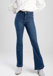 Sissy Boy Amy-lee: High Skinny Flare With Patch Pockets - Dark Vintage