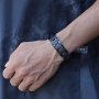 Stylish Titanium Steel Men's Bracelet - 4-in-1 Energy Magnet Waterproof & Durable Perfect Gift For Family & Friends Ideal Father's Day Present
