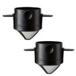 Coffee Accessories Filter Cup Portable Reusable Pour 2PCS