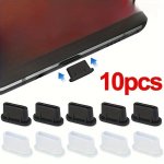 10-PACK Silicone Anti-dust Plugs For Type-c Mobile Phone Charging Ports - Durable Protective Covers