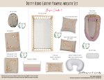 Cot Duvet Bedding Dotty Boho Earthy Pampas Wreath Set