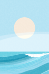 Ocean Waves Canvas Print - 600MM X 600MM