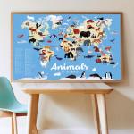 - Discovery Sticker Poster - Animals Of The World