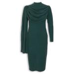 Emerald Lurex Scarf Midi Dress