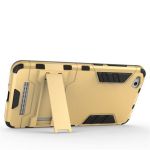 2 In 1 Hybrid Dual Shockproof Stand Case For Honor 7X - Gold