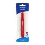 Marlin Dense Liners Permanent Markers 1'S Red Pack Of 12