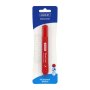 Marlin Dense Liners Permanent Markers 1'S Red Pack Of 12