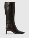 Callie Knee Length Chisel Toe Boot - 40 Chocolate Brown