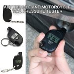 Car Keychain Keyring Tire Gauge Digital Lcd Display Car Air Pressure Tester Meter Auto Motorcycle Tire Manometer Tire Pressure G
