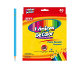Hexagonal Colored Pencil Set 48 Vibrant Colours 2.65MM Core
