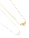 Mixed Metal Pebble Pendant Necklaces 2-PACK