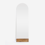 Emerging Creatives Frameless Leaning Arch Mirror - Dark Oak