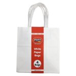 Paper Bags White 4 Piece