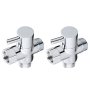 Sneatup Solid Brass 3-WAY G1/2 Shower Diverter 2PACK