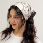 Satin Silk Feeling Scarf Bandana Fashion Headband For Women Baroque Style Hair Accessories