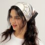 Satin Silk Feeling Scarf Bandana Fashion Headband For Women Baroque Style Hair Accessories