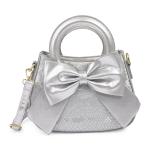 Silver Bow Trendy Bag