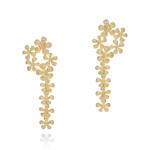 Blossom Chandelier Earrings Open - 18KT Yellow Gold Vermeil