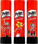 Pritt 43G Glue Stick Pack Of 3