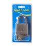 Aware - Security Padlock Brass Mechanism Hardend Steel Body - 50MM