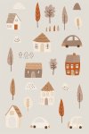 Little Town 2 - Wall Art Print - A1