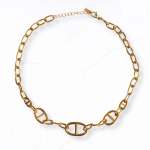 Chain Link Necklace - Gold Free