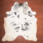 Aa Grade Cow Hide 021 Black white XXL - Extra Extra Large Black white Speckled