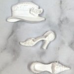 White Resin Hat Society Set White X3