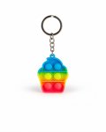 Pop It Fidget Keychain 5CM Assorted Shapes