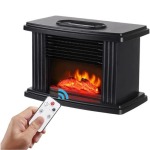 1000W MINI Electric Fireplace Heater With Remote Control