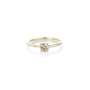 Four Claw Cognac Diamond Ring In Yellow Gold - 9CT White Gold