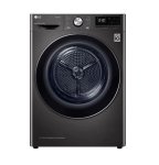 LG 9KG Black Steal Dual Inverter Heat Pump Tumble Dryer - RH90V9JV2N - Display