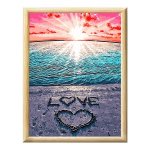 Adult Paint By Numbers With Frame - Love On The Ocean