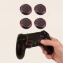 4PCS Wireless Controllers Silicone Analog Thumb Grip Stick Cover Game Remote Joystick Cap Compatible With PS4/PS5