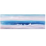 Blue Ocean And The Beach Wall Art Abstract Canvas Painting 1500 X 500