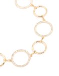 Goldair Gold Diamante & Plain Circle Belt