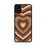 Custom Printed Tpu Cases - Samsung Galaxy A51 & 39 Brown Heart& 39 By