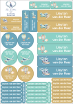 School Labels : Up In The Sky Theme