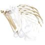 Craft 11 Pieces Party Wedding Streamers With Bells Ribbon Lace - 30CM