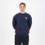 Colour Block Crew Sweat - Navy - 3XL